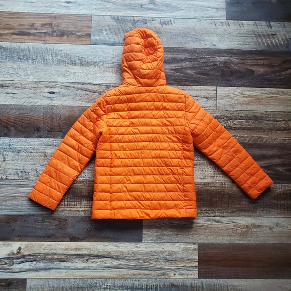 Land's End Boys Orange Puffer Jacket - Picture 9 of 9